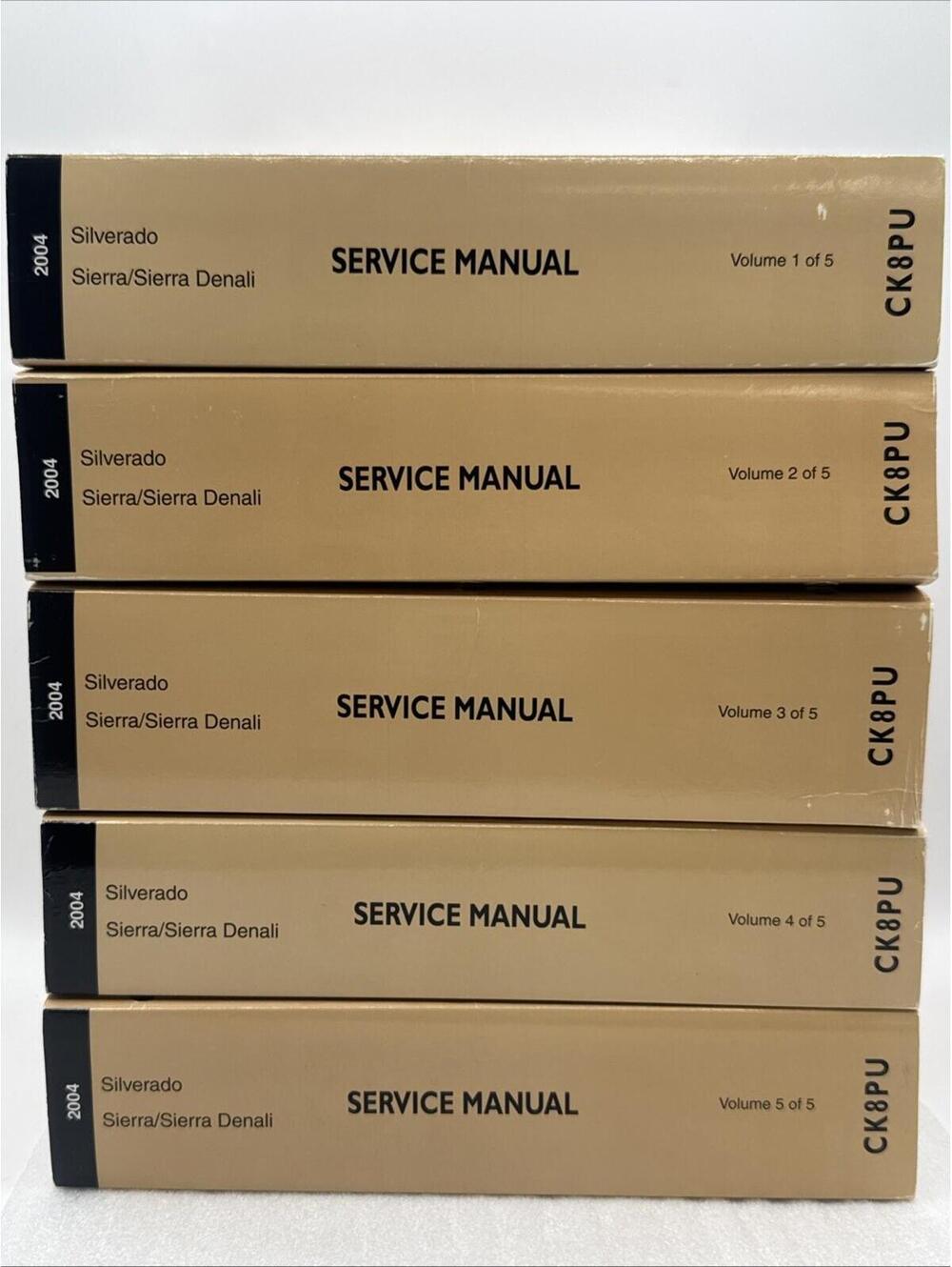 2004 Chevrolet Silverado/GMC Sierra/Sierra Denali Factory Service 5 Manual Set